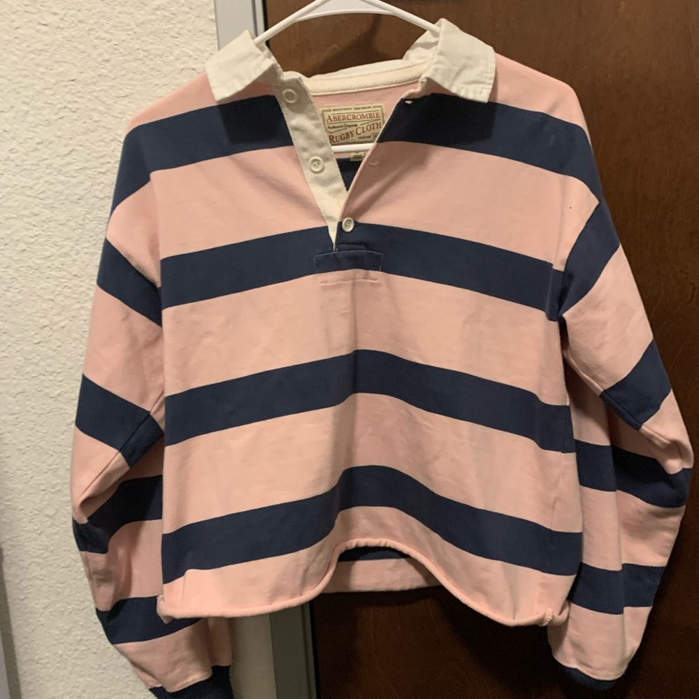 Abercrombie long sleeve polo